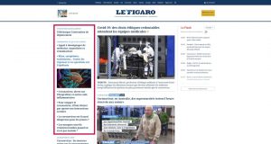 la mise à jour de la Une du figaro