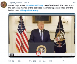 Tentative d'analyse de la vidéo de concession de Donald Trump