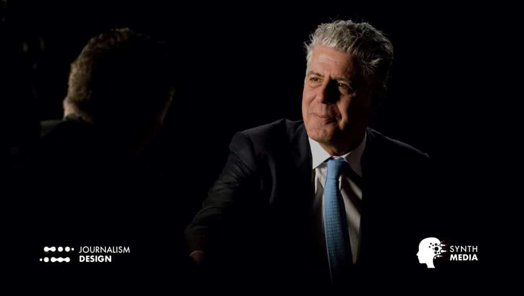 la voix synthétique d'Anthony Bourdain